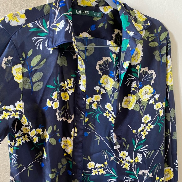 Ralph Lauren Tops - Flower blouse- button shirt